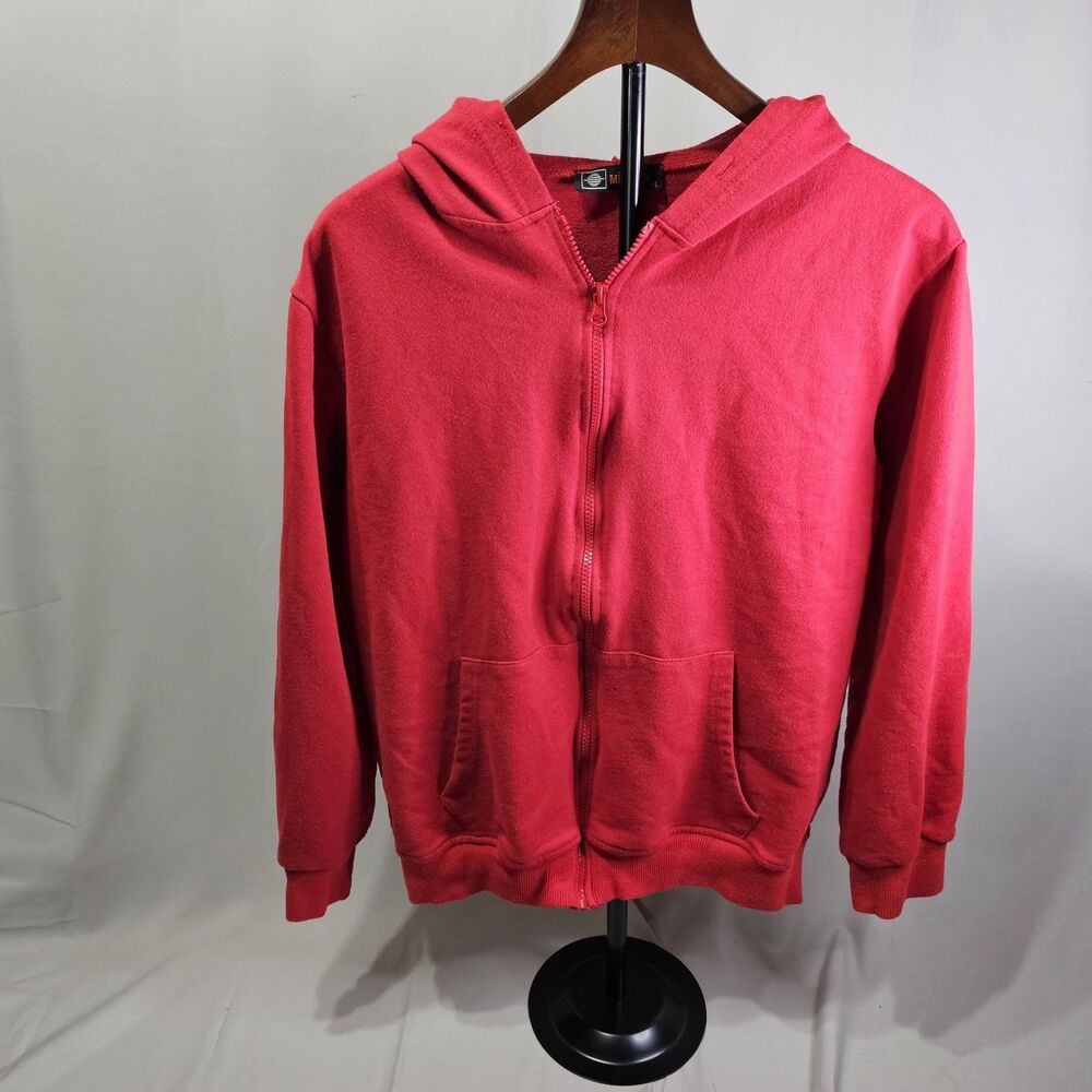 Women's XL Solid Full-Zip Hooded Hoodie Sweatshirt, Long Sleeve,